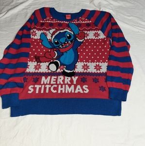 Disney Lilo and Stich Merry Stichmas Ugly Tacky Christmas sweater 2xl